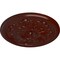 Ekena Millwork Legacy Acanthus Ceiling Medallion (Fits Canopies up to 3 1/2"), 12 3/4"OD x 7/8"P, Brushed Mahogany CM12LEBMF - alternate 2